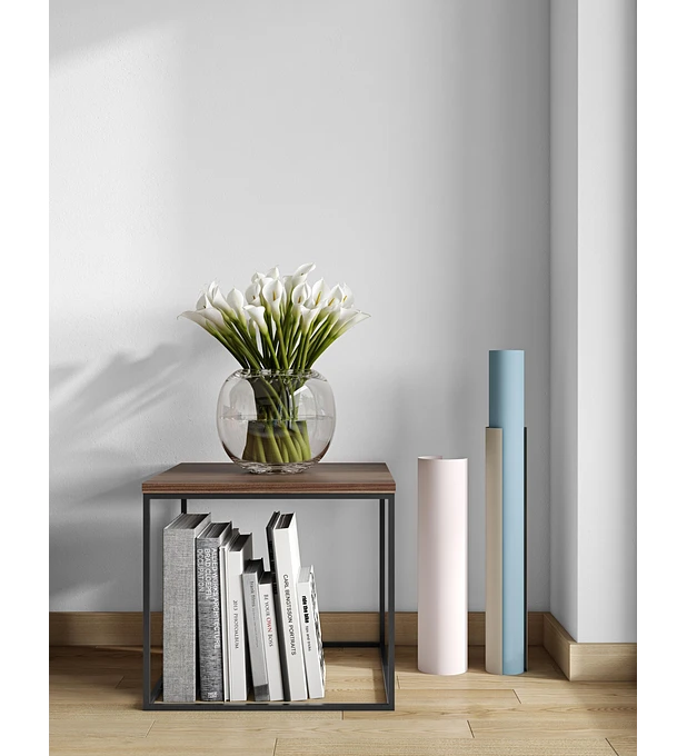 Gleam 50 Nogueira Metal Preto