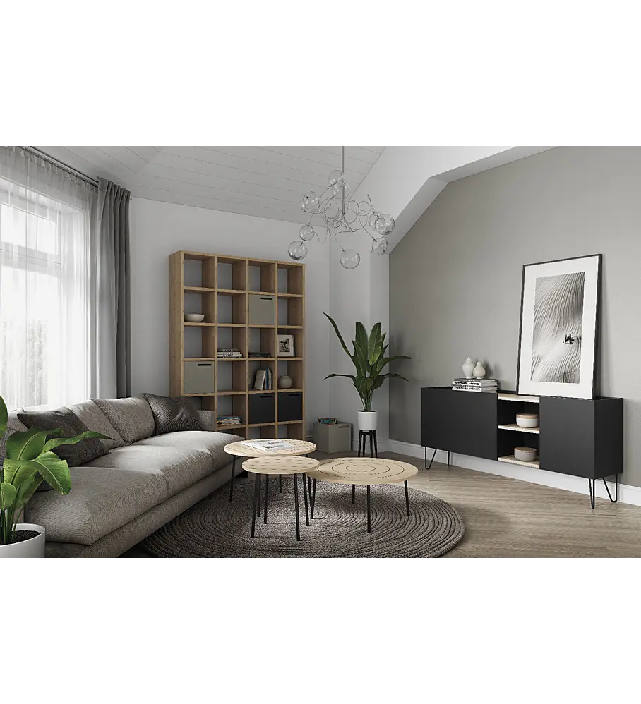 Ply 80 Carvalho Claro Preto