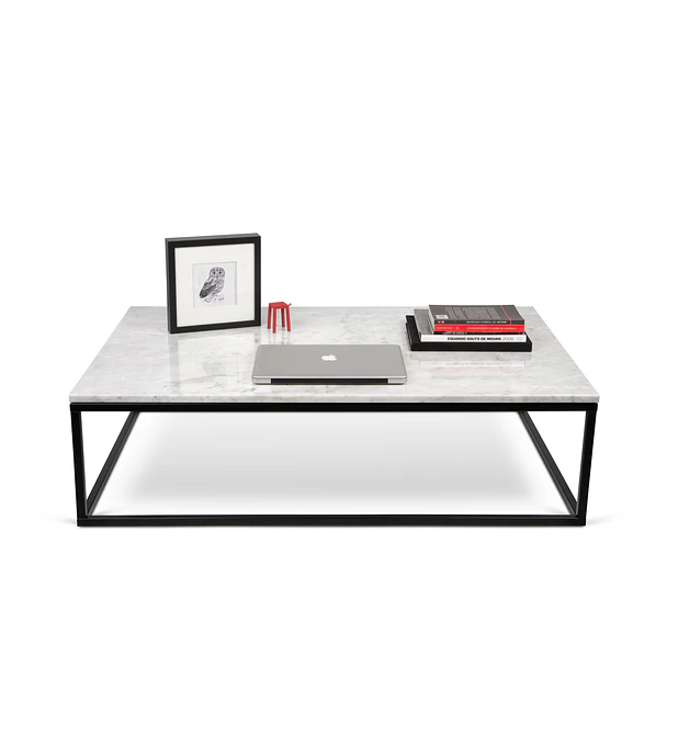 Prairie Mármore 120 Branco Carrara Pe Preto