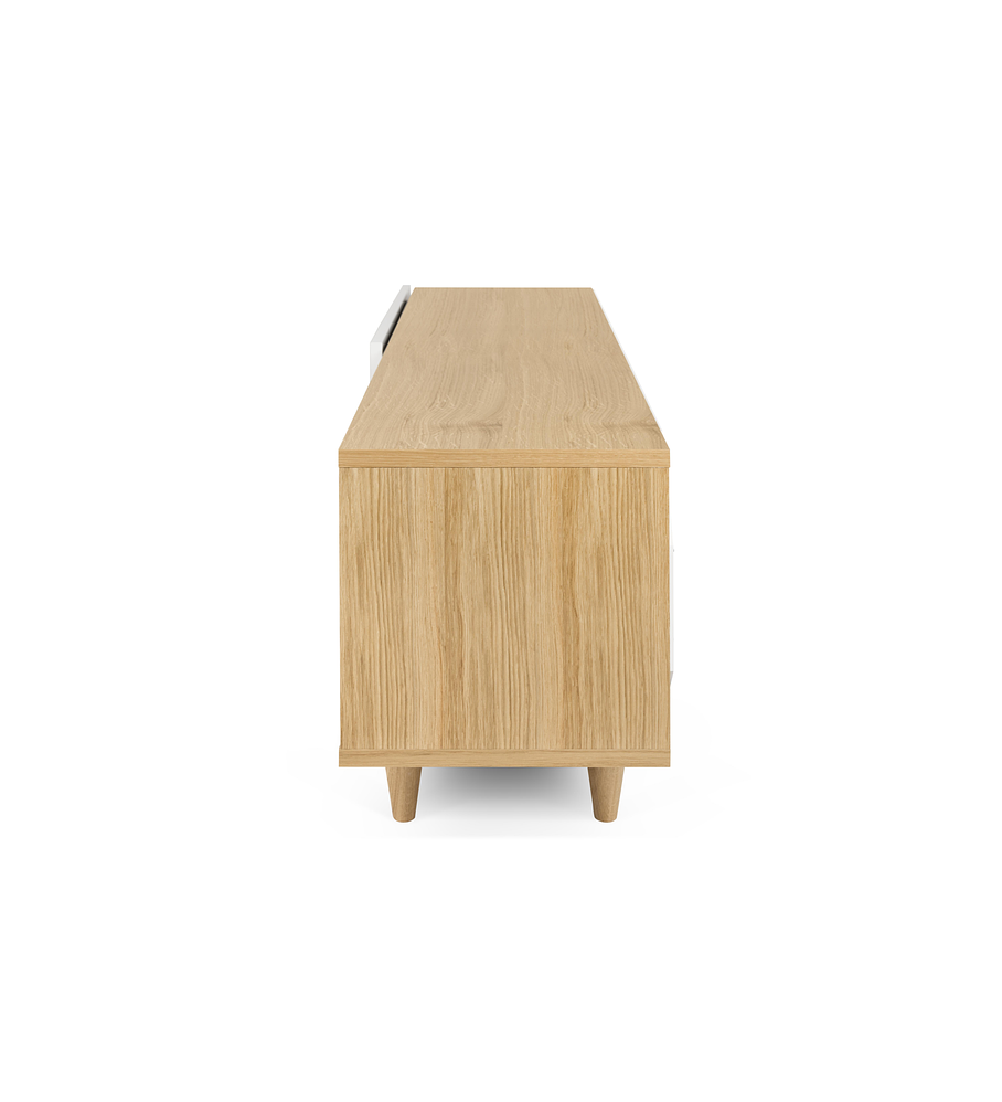 Mesa TV Cruz Carvalho Branco Puro