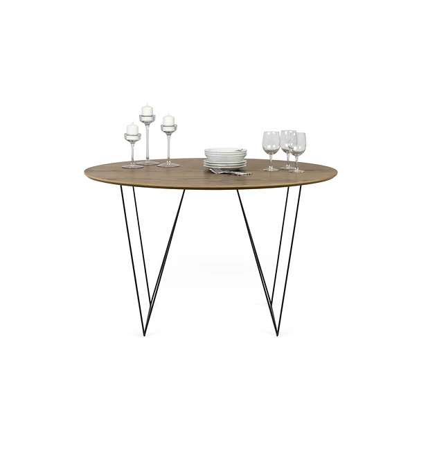 Row 120 Nogueira Metal Preto