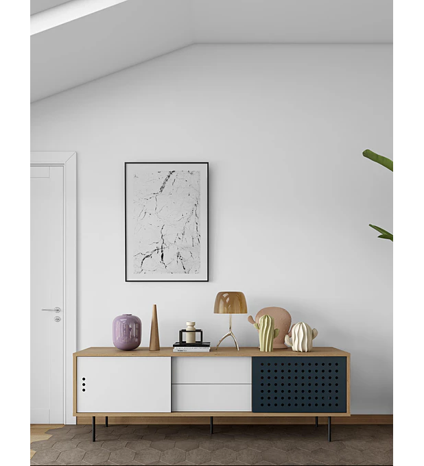 Dann Dots 201 Carvalho Branco Puro Cinza Esc