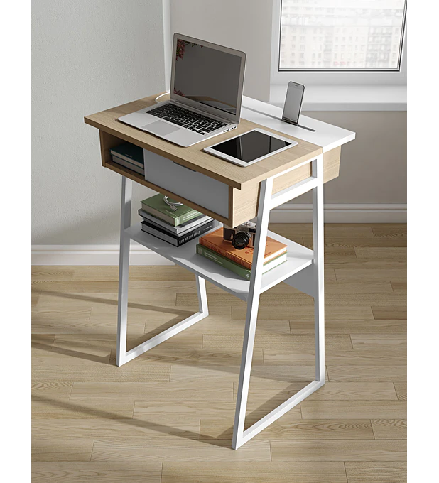 Space Carvalho Claro Branco Puro