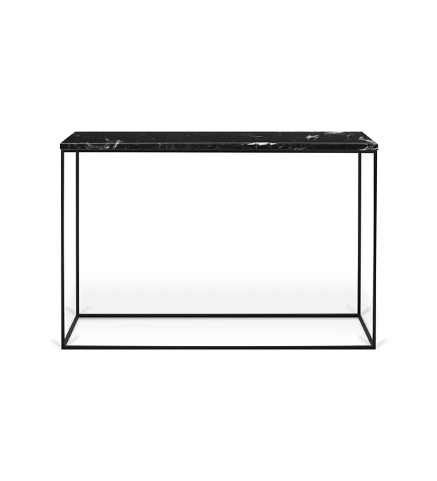 Gleam Mármore Consola Negro Marquina Preto