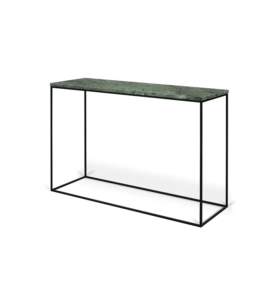Gleam Mármore Consola Verde Guatemala Preto