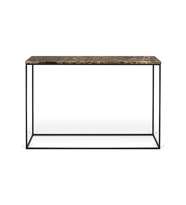 Gleam Mármore Consola Castanho Preto