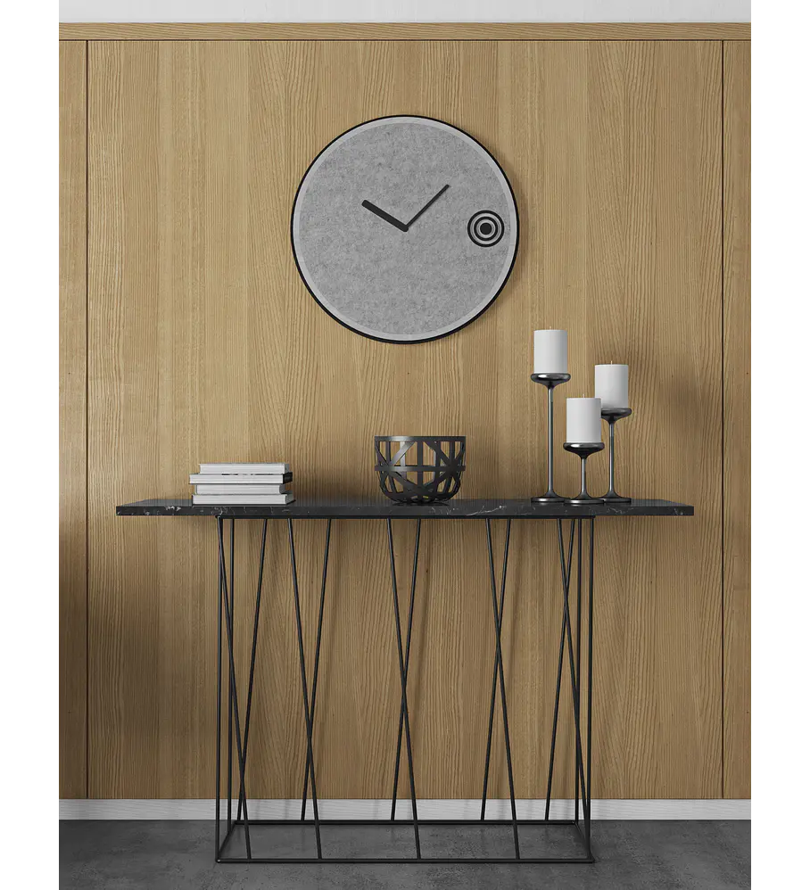 Helix Mármore Consola Negro Marquina Preto