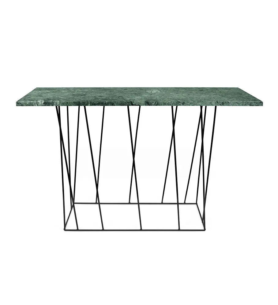 Helix Mármore Consola Verde Guatemala Preto