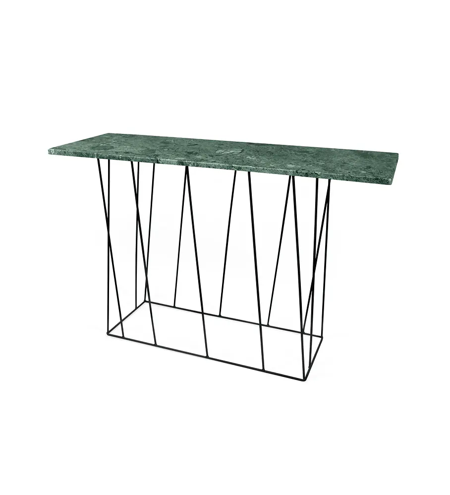 Helix Mármore Consola Verde Guatemala Preto