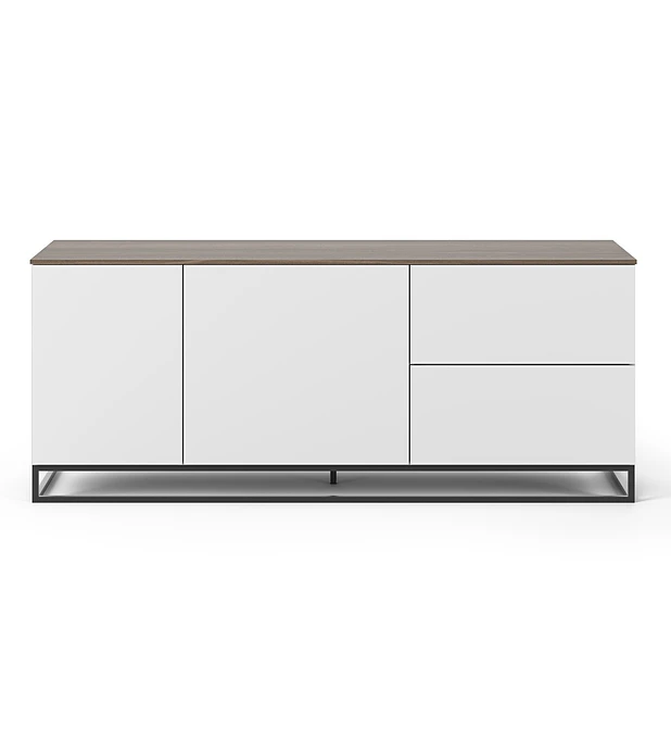 Join 160L2 - PÉS METÁLICOS Branco Puro Nogueira