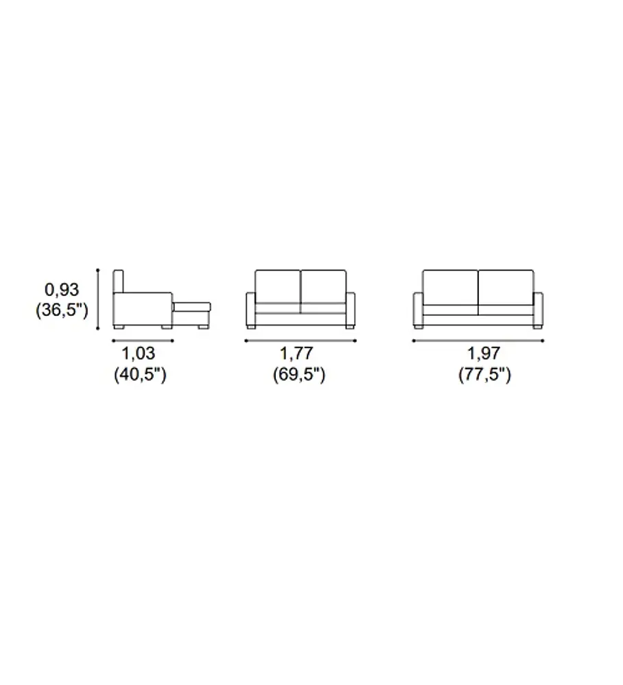 Sofá Muriel 2 Lugares