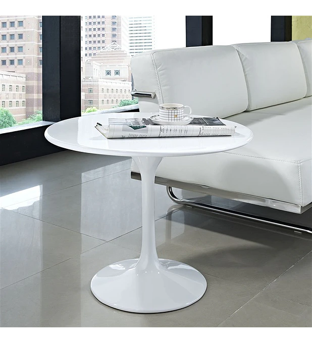 Mesa de Centro Base Alumínio Tul