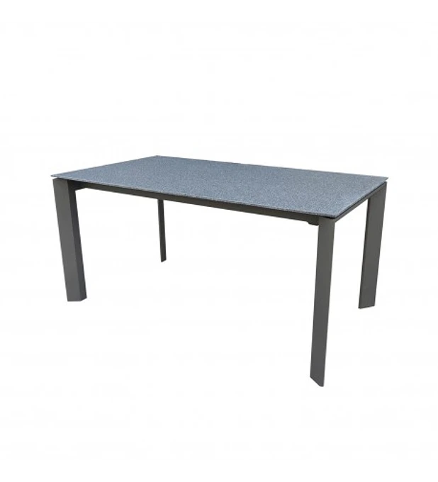 Mesa Vidro Anthracite-Stone Extensível Lisa