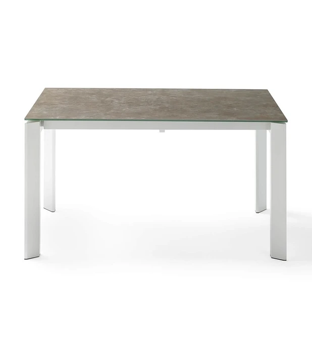 Mesa Lisa Extensível  Blanco/Vulcano 