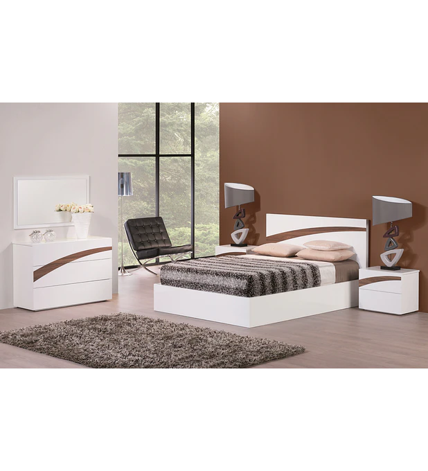 Quarto Casal Completo Rubi 2 Nogal