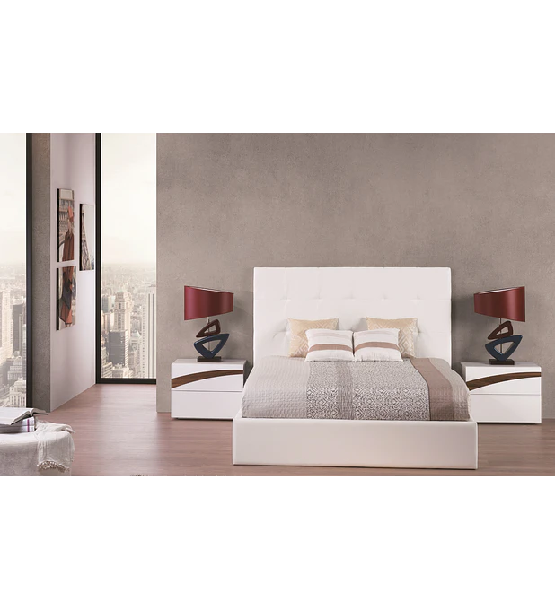 Quarto Casal Casal Rubi 3 Cama + 2 Mesas Cabeceira