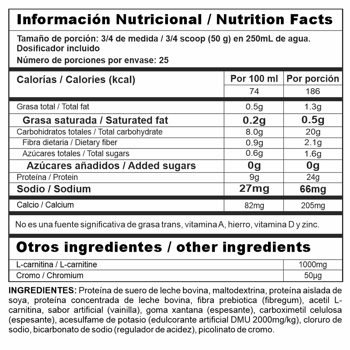 Megaplex Lite 3 lb Control Calorías 2
