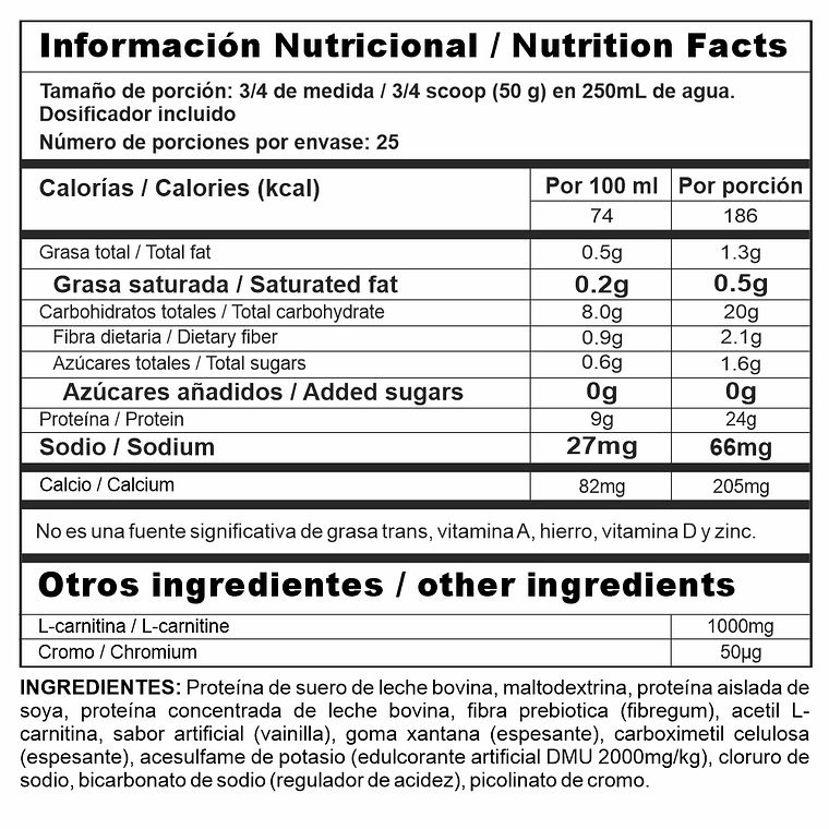 Megaplex Lite 3 lb Control Calorías 2