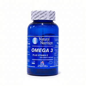 Omega 3 Plus Vitamin E x 60 Natural Nutrition