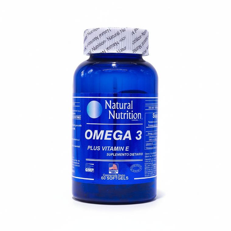 Omega 3 Plus Vitamin E x 60 Natural Nutrition 1