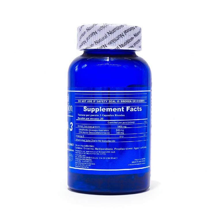 Omega 3 Plus Vitamin E x 60 Natural Nutrition 2