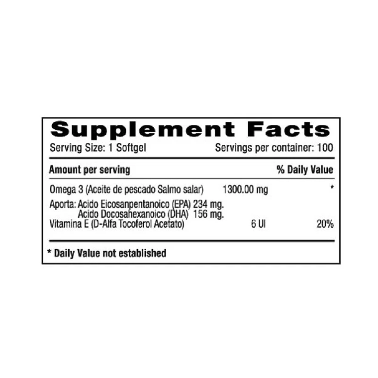 Omega 3 x 100 cápsulas Milenium System 2