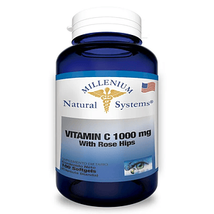 Vitamin C 1000 mg Rose Hips x 100 Milenium Systems
