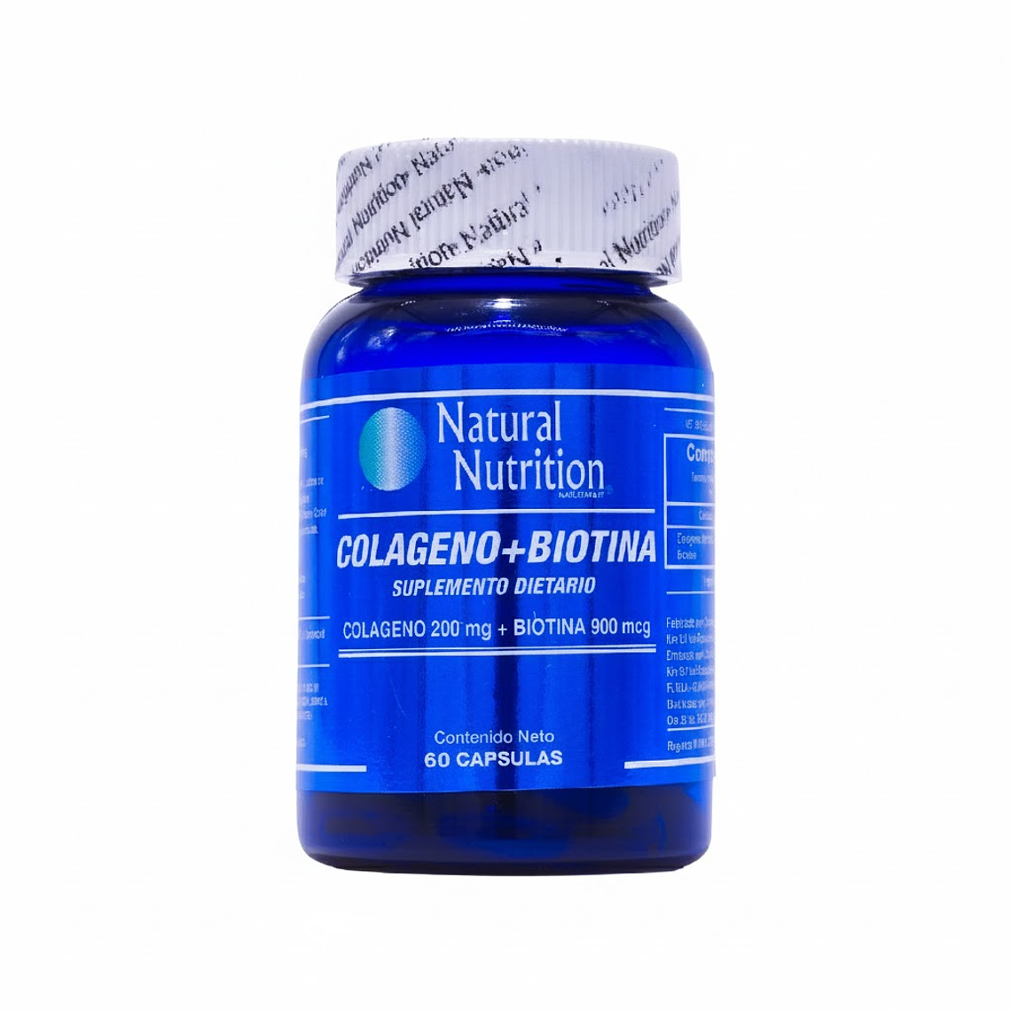 Colágeno y Biotina 60 Cápsulas Natural Nutrition 1