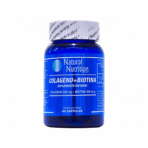 Colágeno y Biotina 60 Cápsulas Natural Nutrition