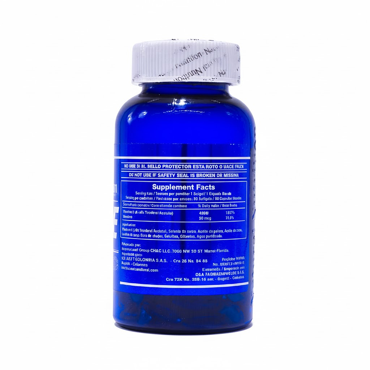 Vitamina E 400 UI Plus Selenium X 90 Natural Nutrition 2