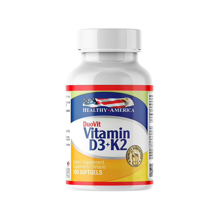 Vitamin D3 + K2 Healthy America 1