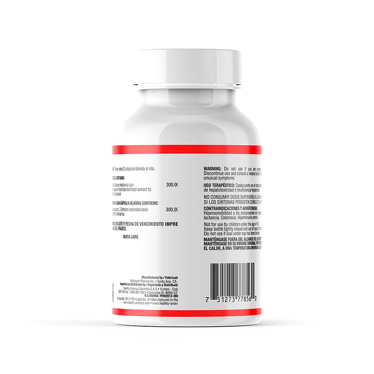 Milk Thistle 300 mg 90 Softgels Healthy America 2