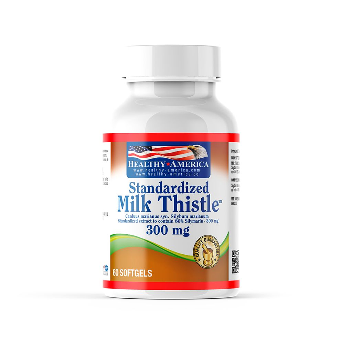 Milk Thistle 300 mg 60 Softgels Healthy America 1