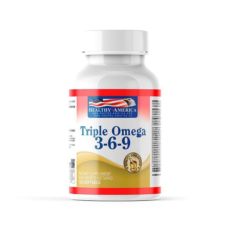 Triple Omega 3-6-9 120 softgels Healthy America 1