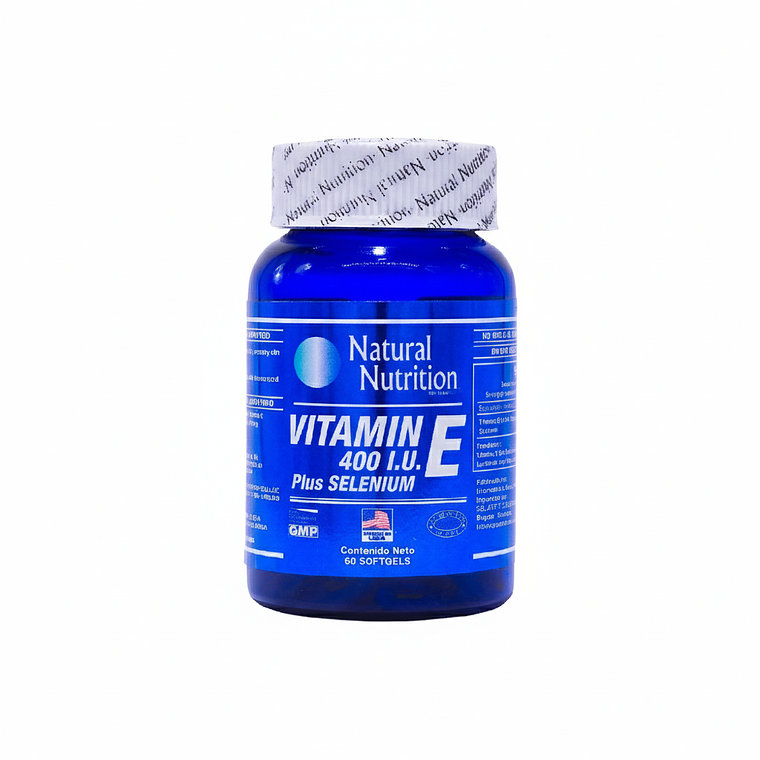 Vitamina E 400 UI Plus Selenium x 60 Natural Nutrition 1