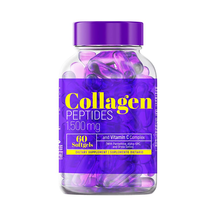 Collagen Peptides 1500 mg 60 Softgels Healthy America 1