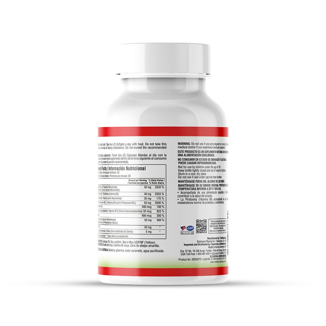B Complex Complete 60 Softgels Healthy America 2