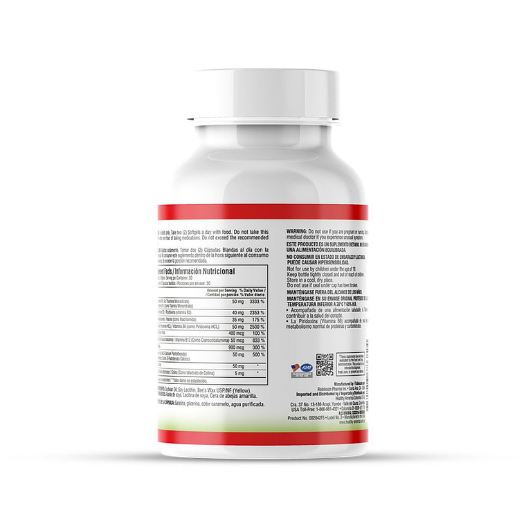 B Complex Complete 60 Softgels Healthy America 2
