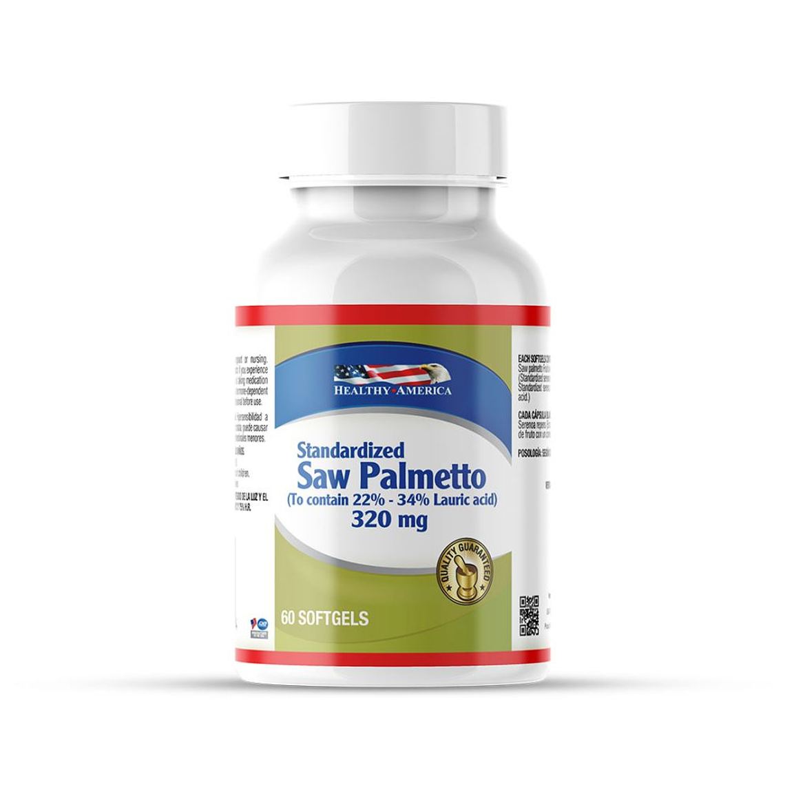 Saw Palmetto 320mg 60 softgels Healthy America 1