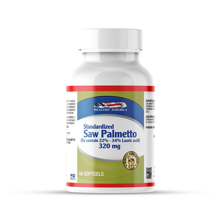 Saw Palmetto 320mg 60 softgels Healthy America 1