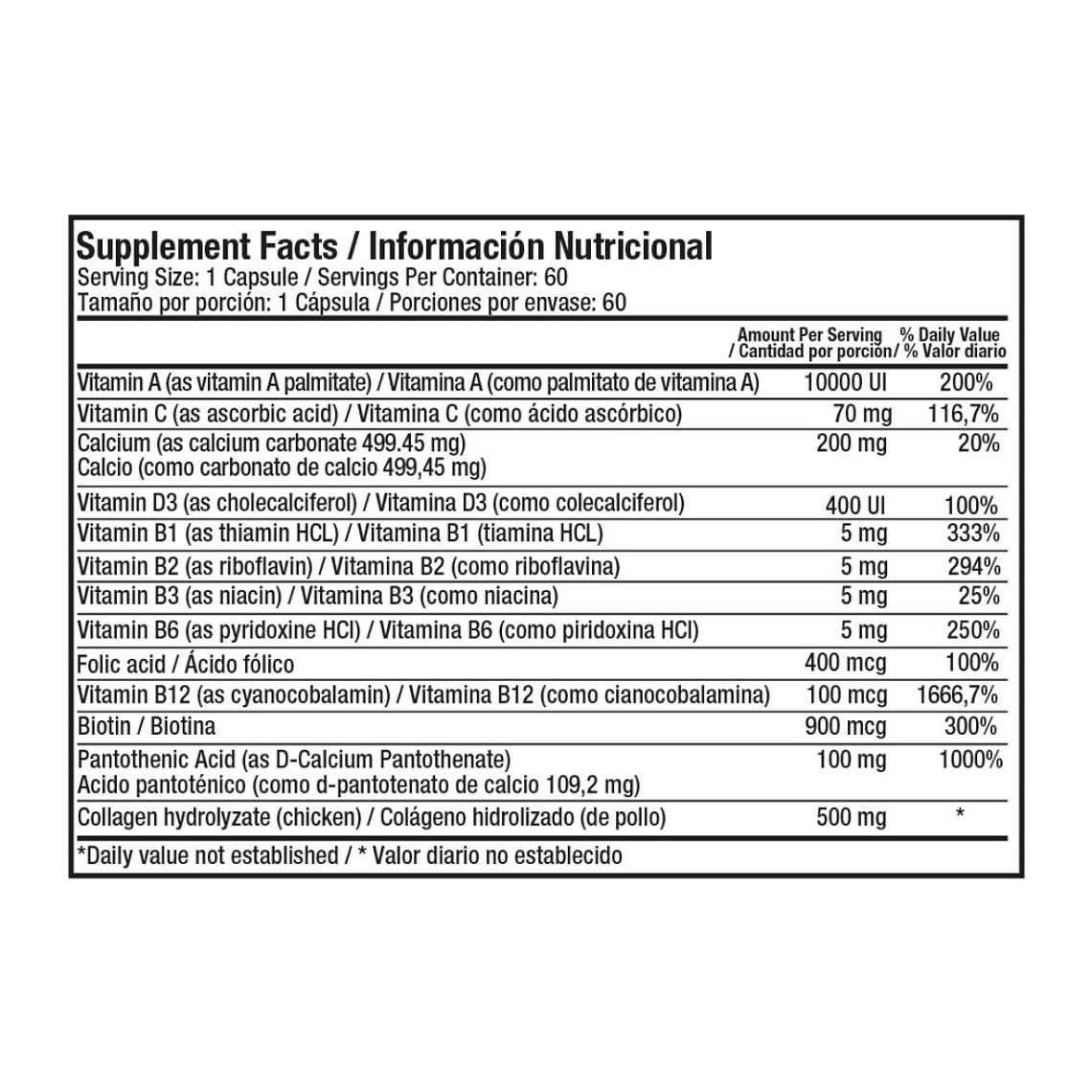 Capell Healthy America 60 Cápsulas Formula Belleza 3