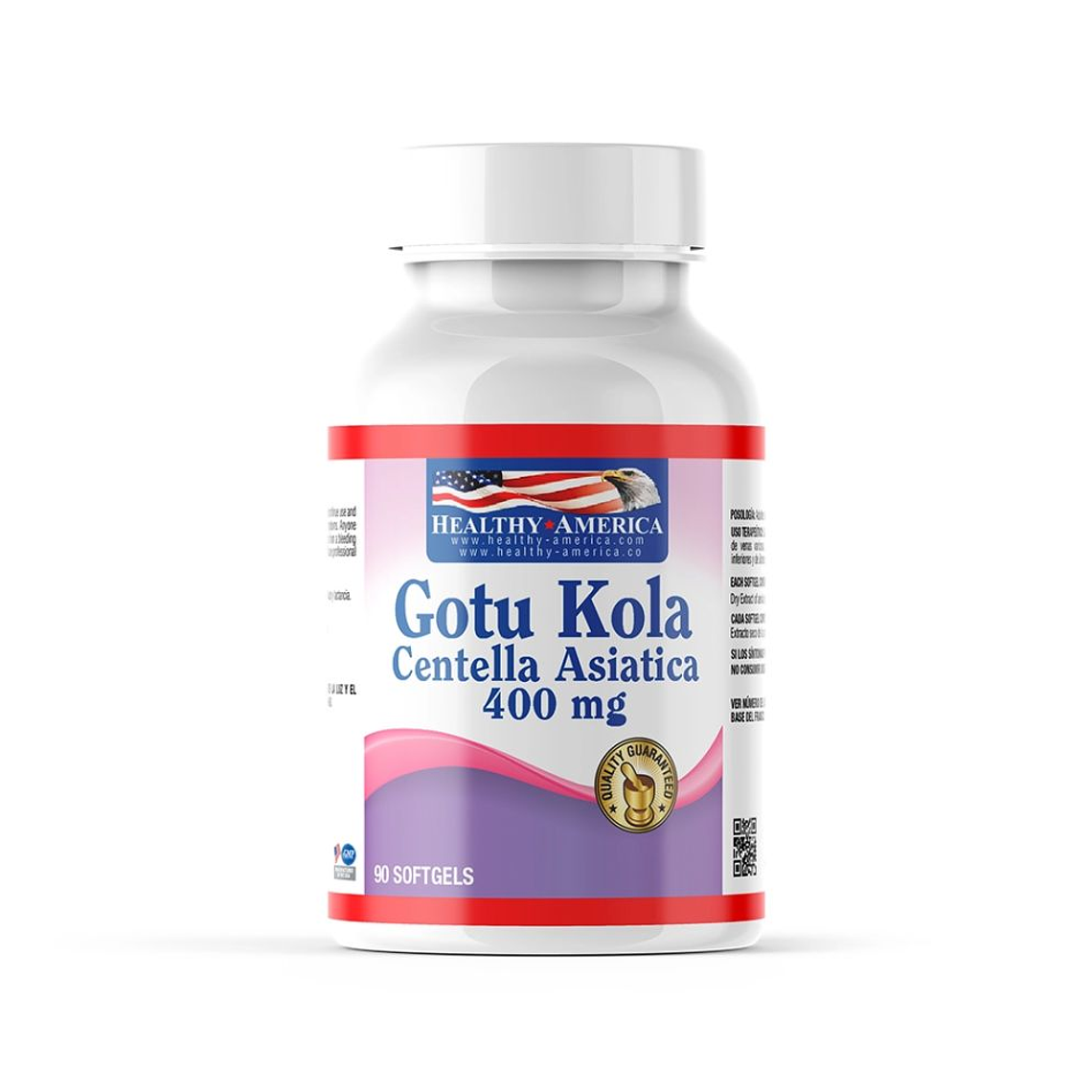 Centella Asiatica Gotu Kola 400 mg 90 softgels Healthy America 1