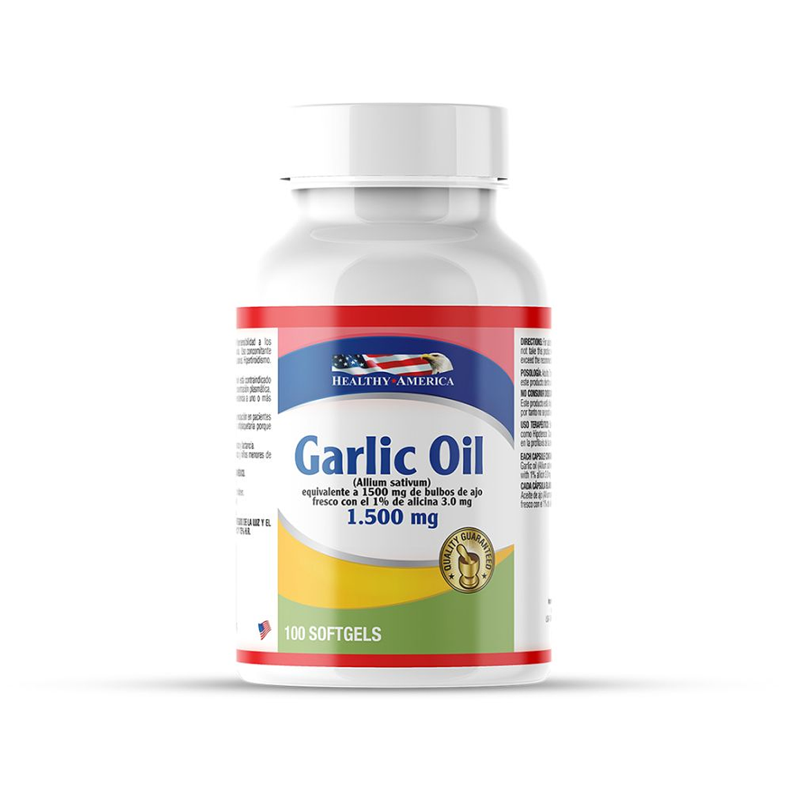 Garlic Oil 1500 mg 100 softgels Healthy America 1