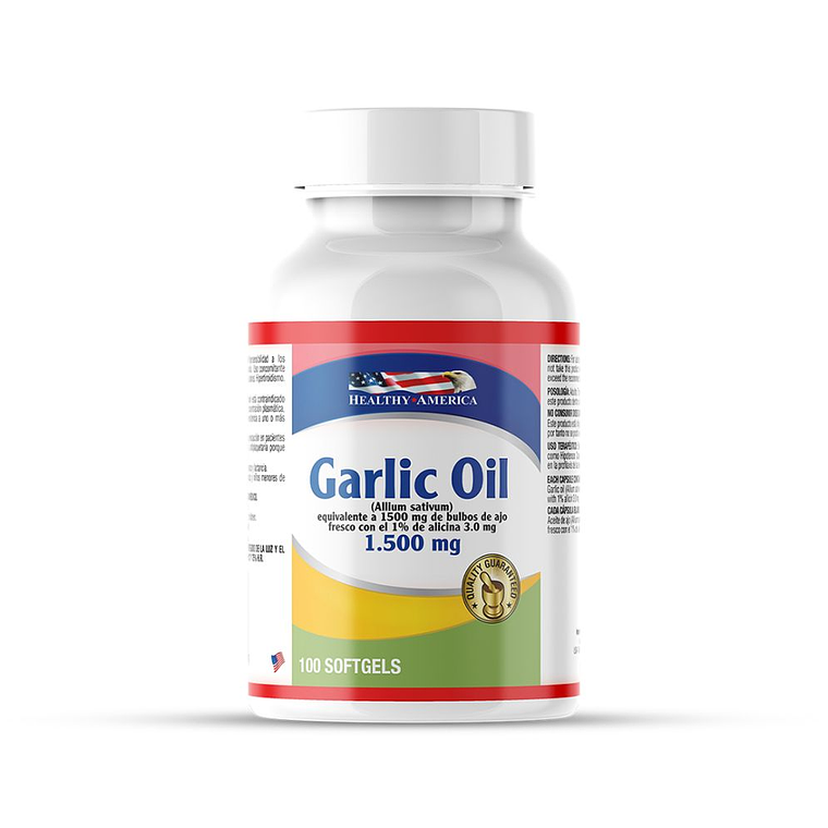 Garlic Oil 1500 mg 100 softgels Healthy America 1