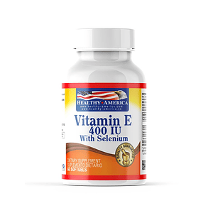 Vitamina E 400 IU with Selenium 100 softgels Healthy America