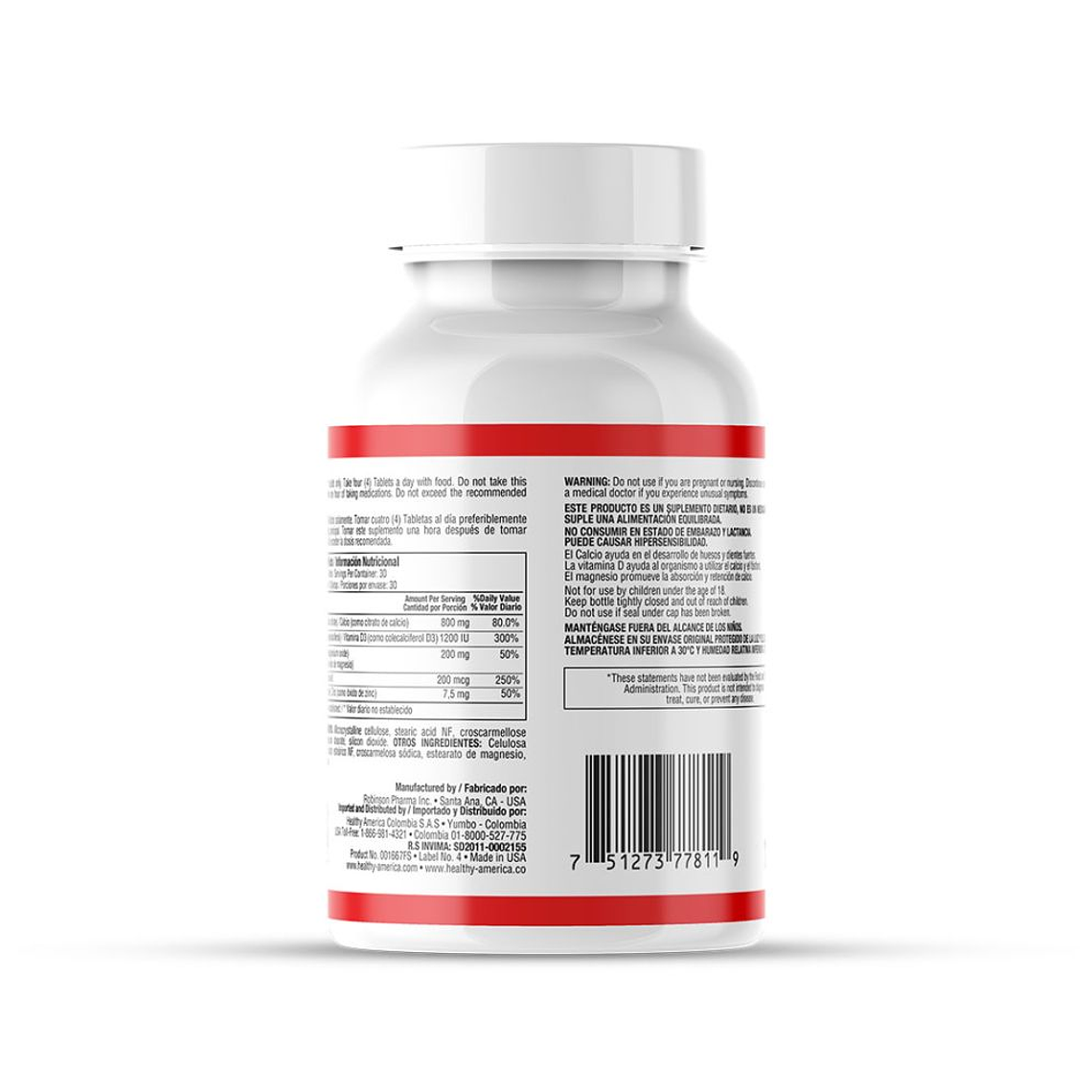 Cal Citrate Complete 120 Caplets Healthy America 2