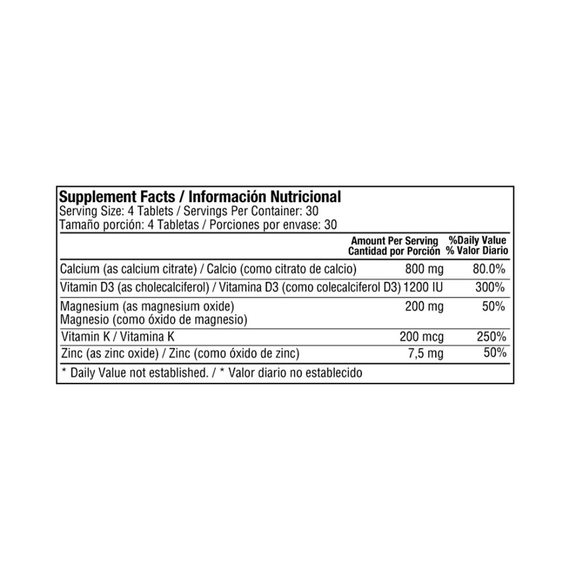 Cal Citrate Complete 120 Caplets Healthy America 3