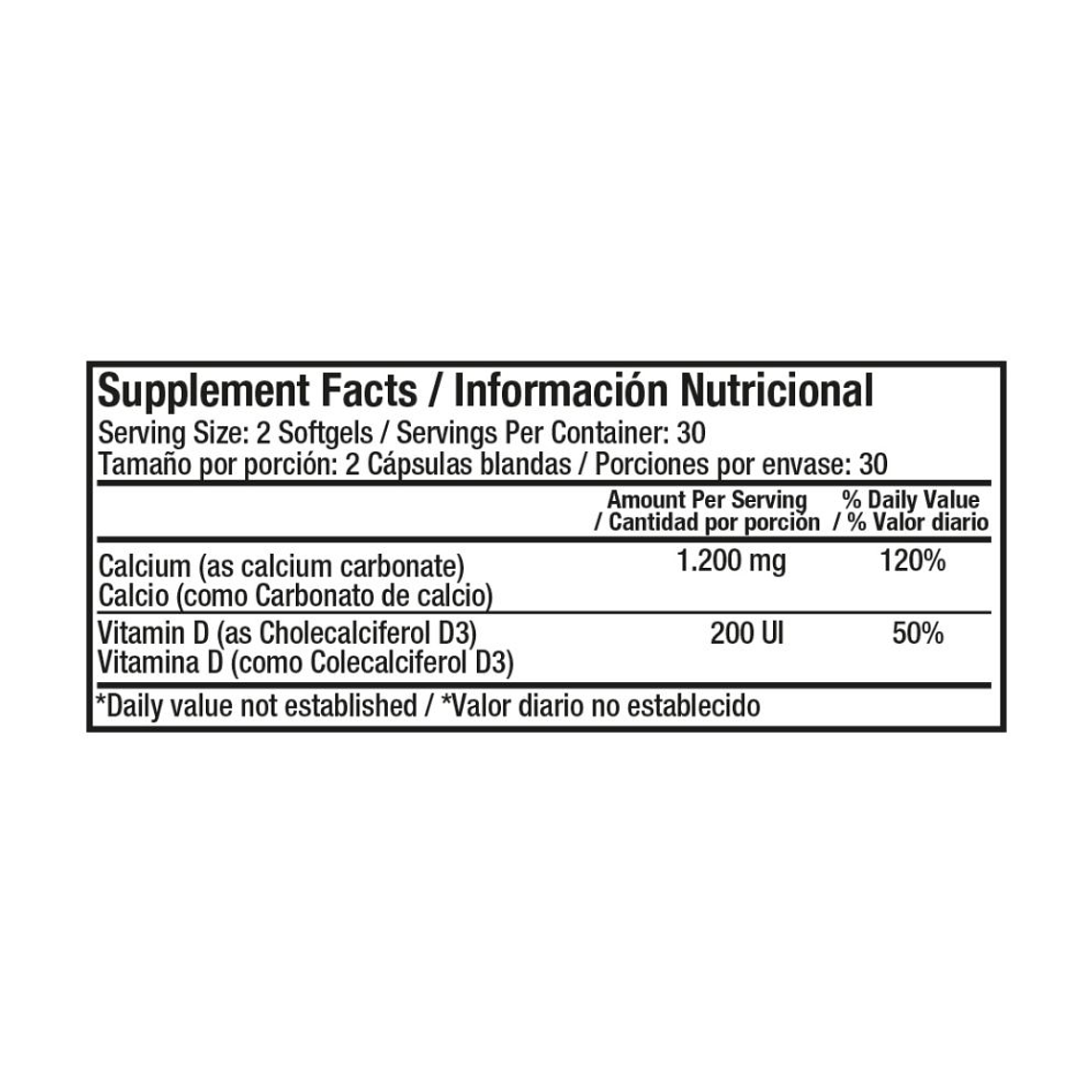 Calcium Liquid Absorbable & Vitamina D3 60 softgels 3