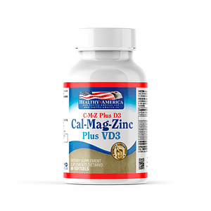 Cal-Mag-Zinc plus VD3 90 softgels Healthy America