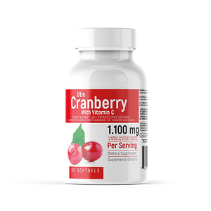 Utis Cranberry With Vitamin C 1100 mg 60 Softgels